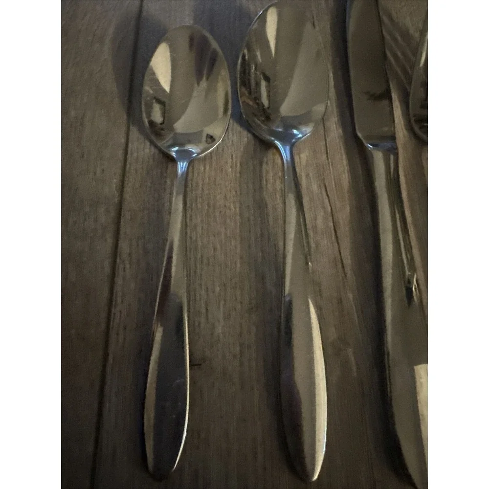 Oneida Taylor Glossy‎ 5 Pc Place Setting Stainless Steel Fork Spoon Knife